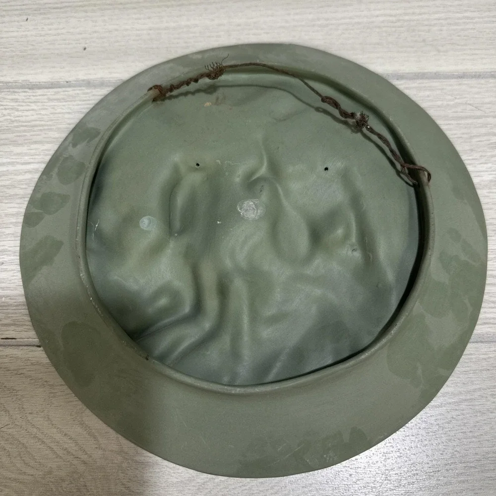 UCAGCO 3D Stone/Ceramic Decorative Plate Japan Green/White‎ 9.25